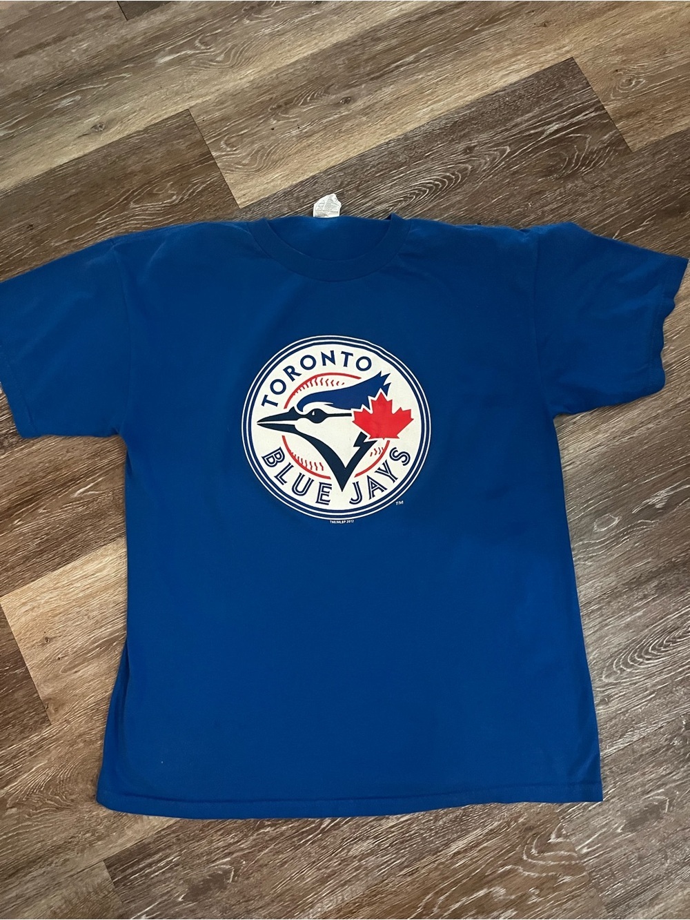 Toronto Blue Jays MLB T-Shirt Royal Blue Large Slim Fit Retro Style